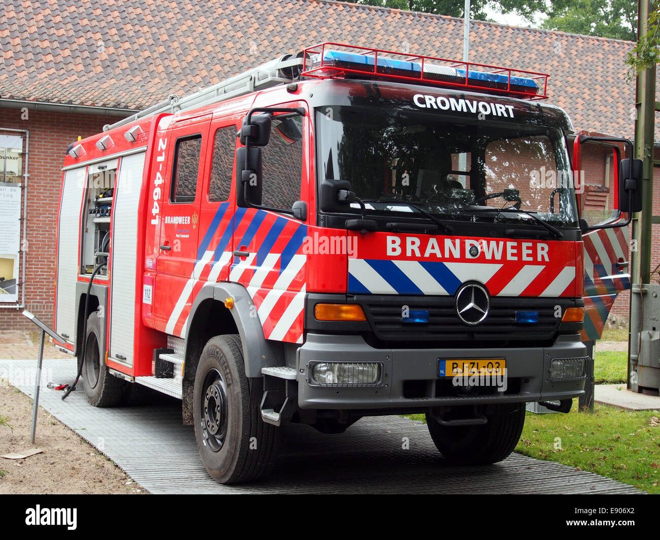 the-mercedes-brandweer-brabant-noord-is-a-fire-truck-stationed-at-post