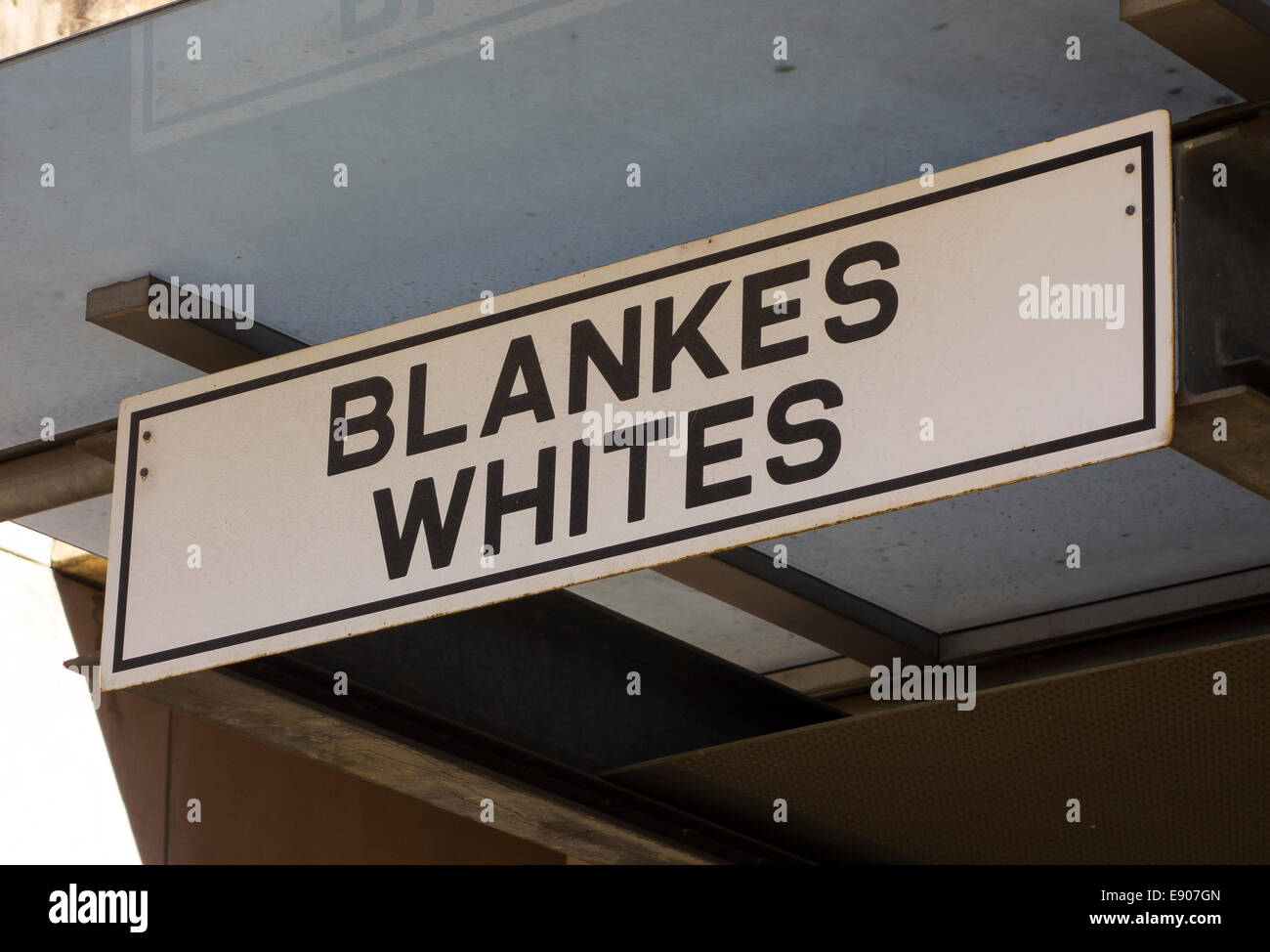 JOHANNESBURG, SOUTH AFRICA - Historic black white segregation signs at the Apartheid Museum. Stock Photo