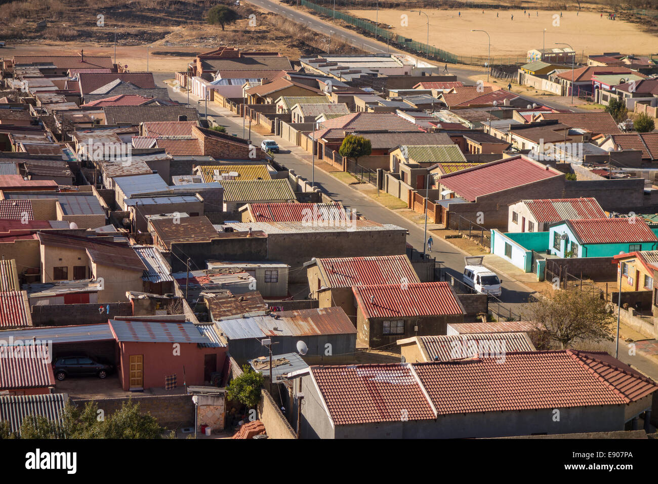SOWETO, JOHANNESBURG, SOUTH AFRICA View of Jabulani neighborhood in