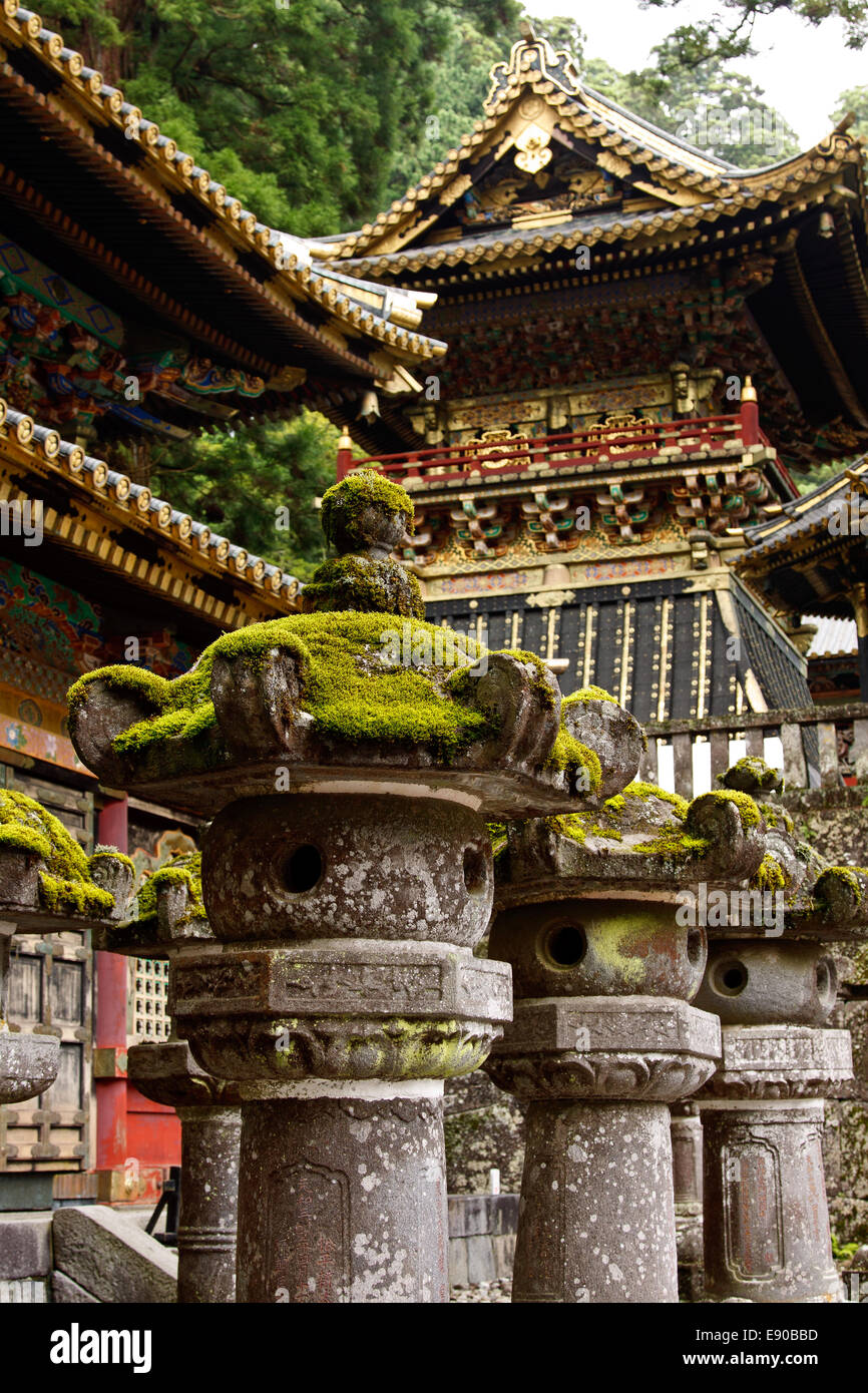 Nikko temple details Stock Photo - Alamy