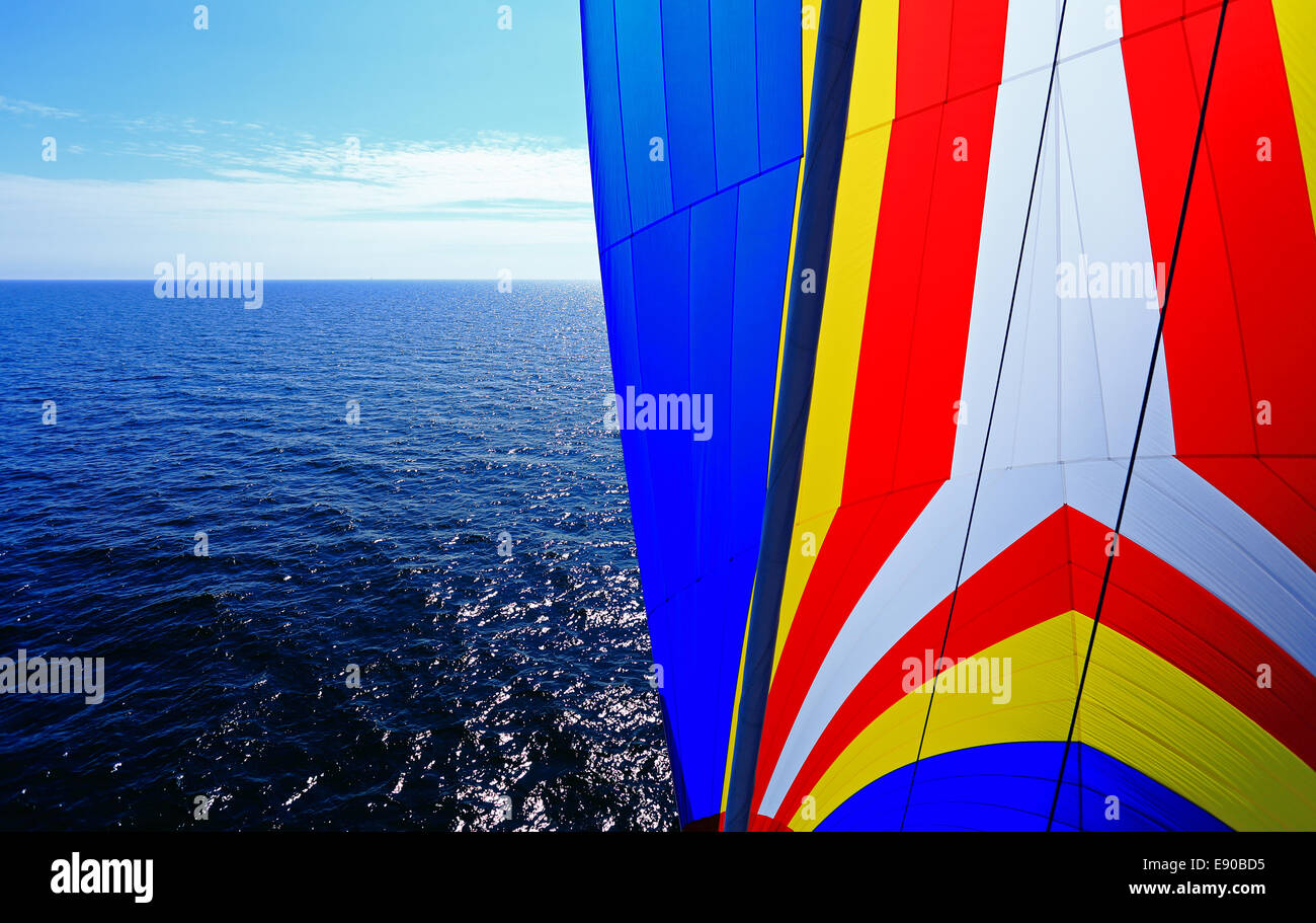 sailing on the Baltic sea Stock Photo
