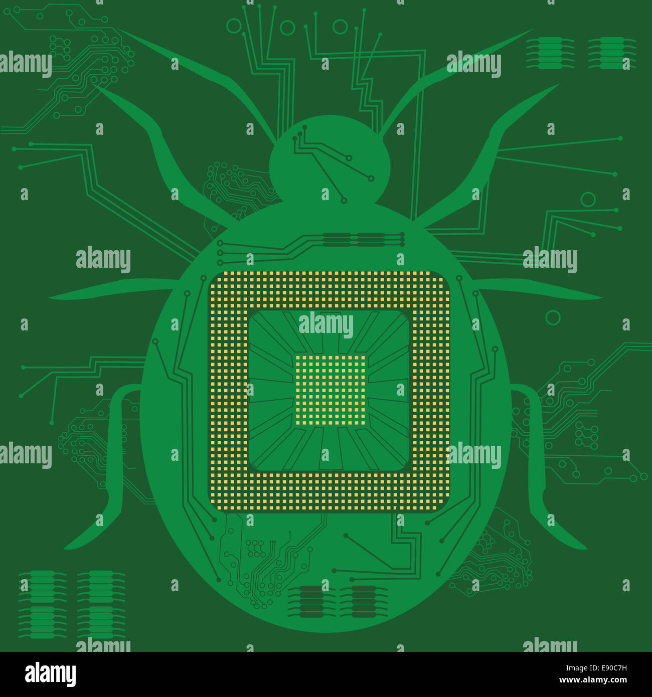 Computer bug Stock Photo