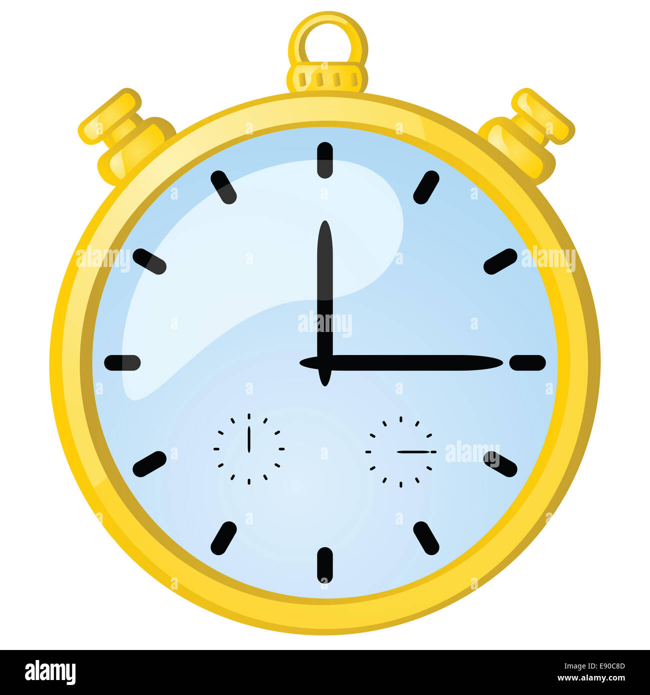 Golden stopwatch High Resolution Stock Photography and Images Alamy