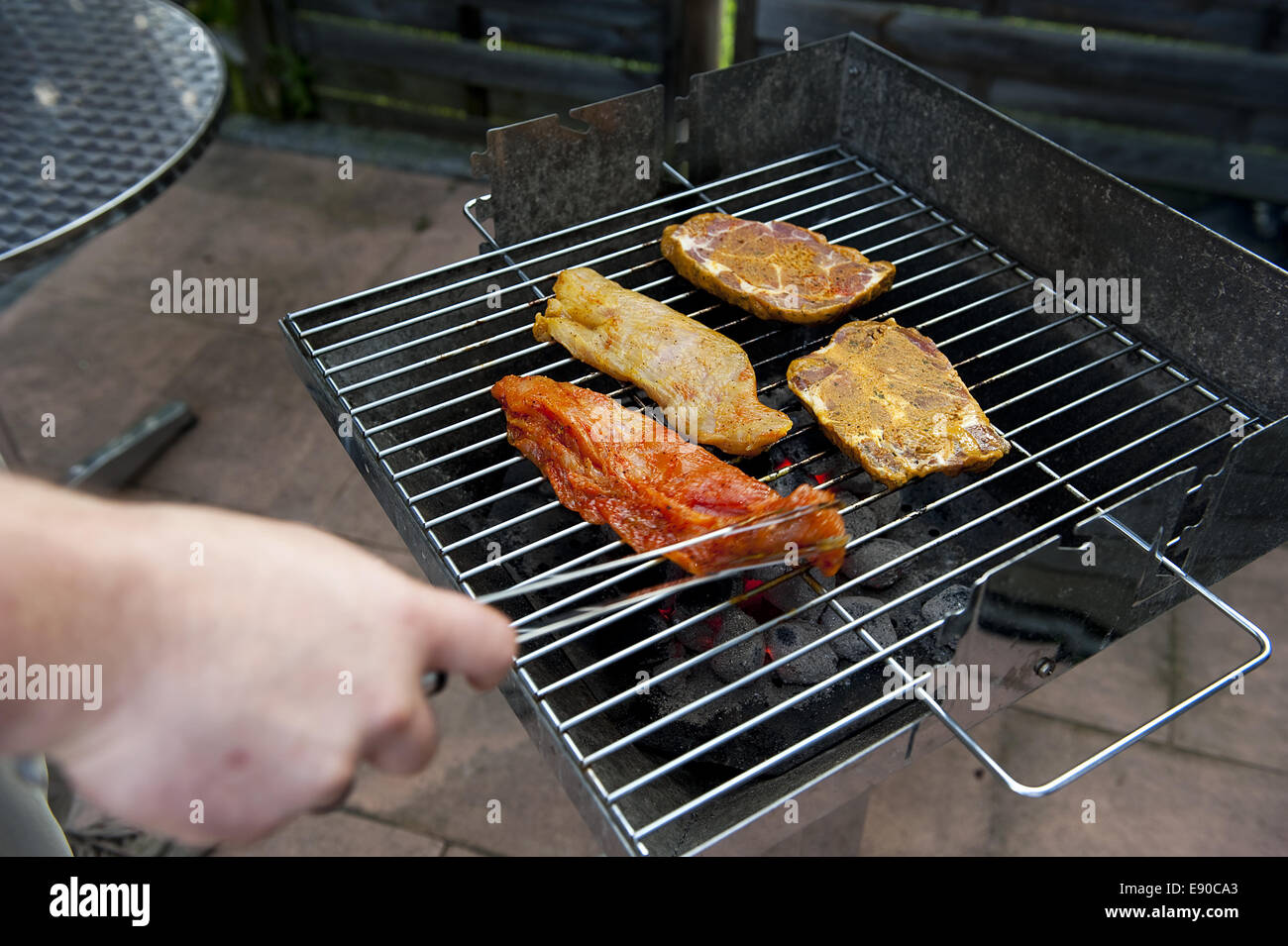 Grilling Stock Photo