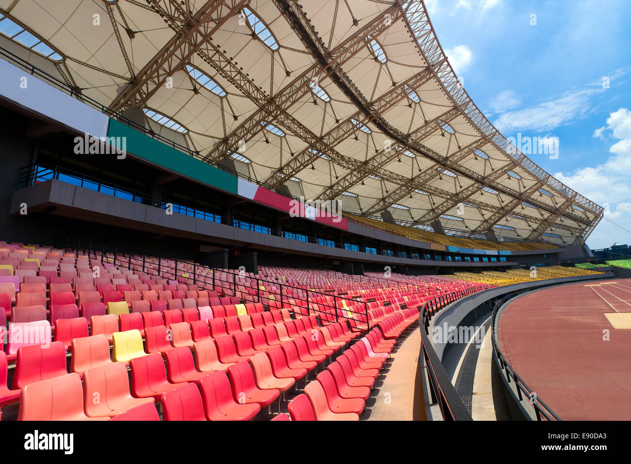 Football stadium seats hires stock photography and images Alamy