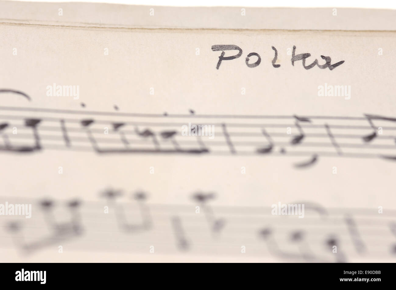Old notes Stock Photo