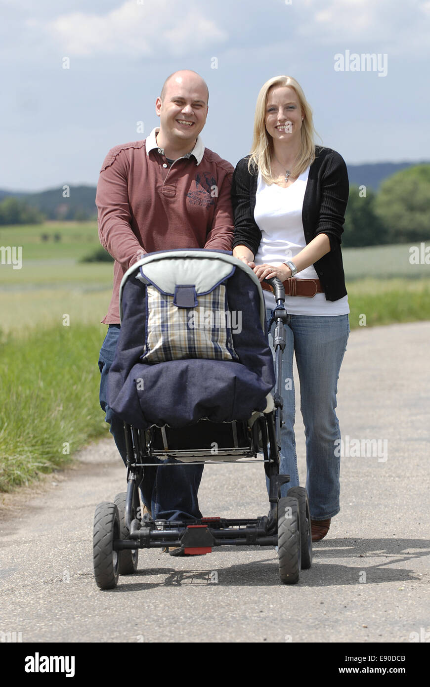Young parents Stock Photo