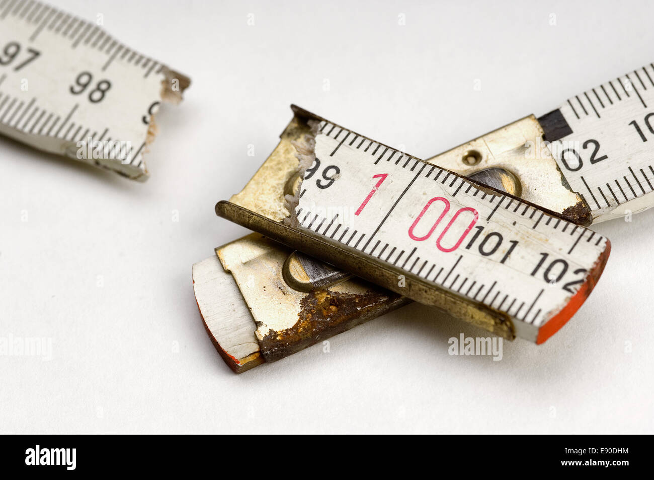 Broken ruler Stock Photo Alamy