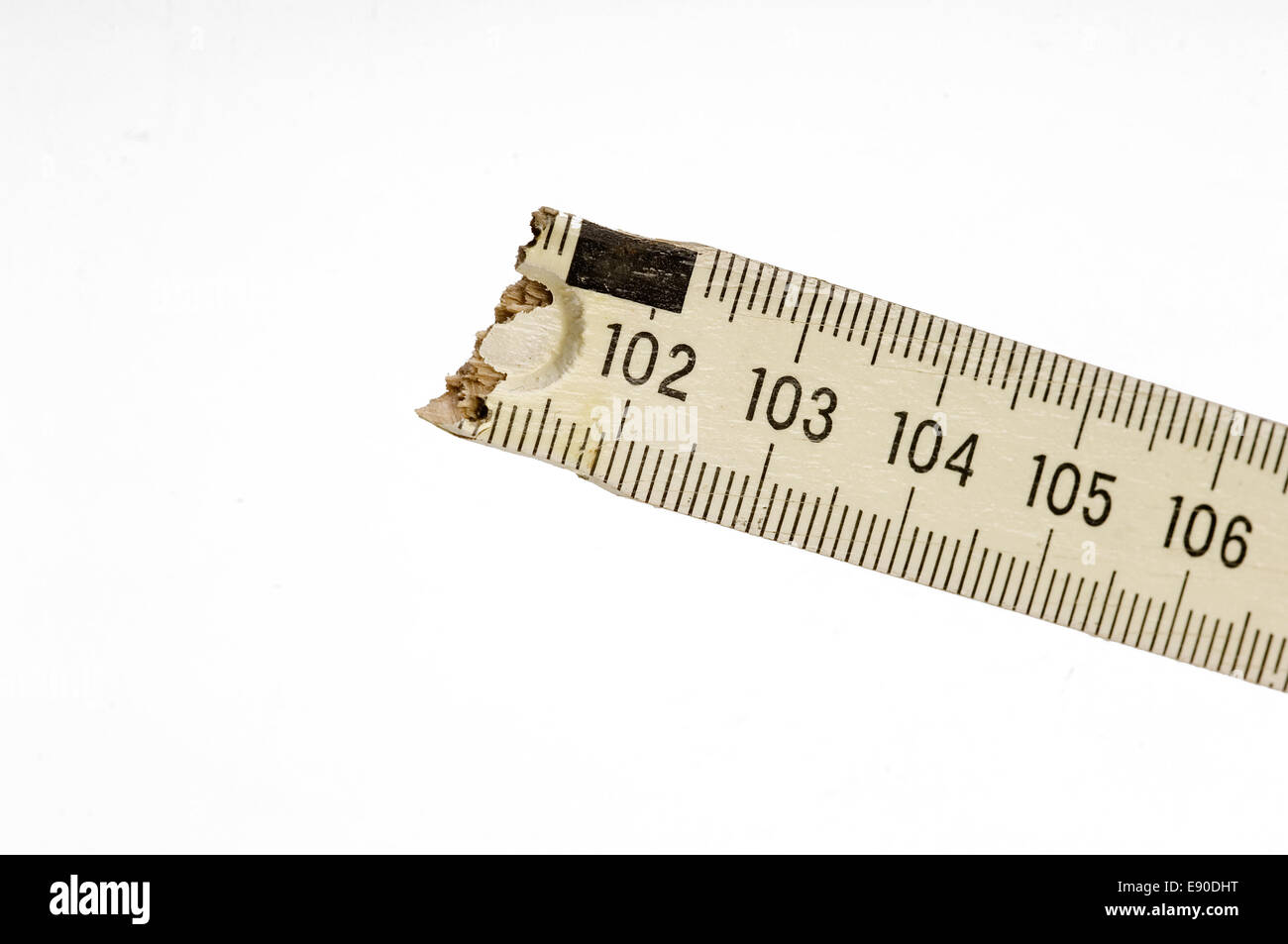 Broken ruler Stock Photo Alamy