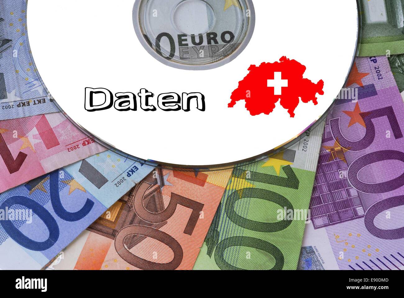 Data CD from Switzerland Stock Photo