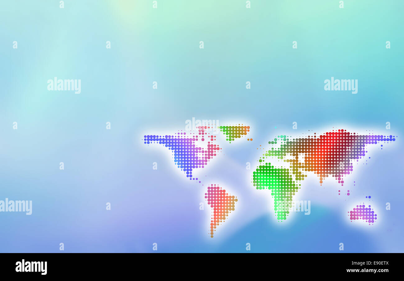 global world map background Stock Photo