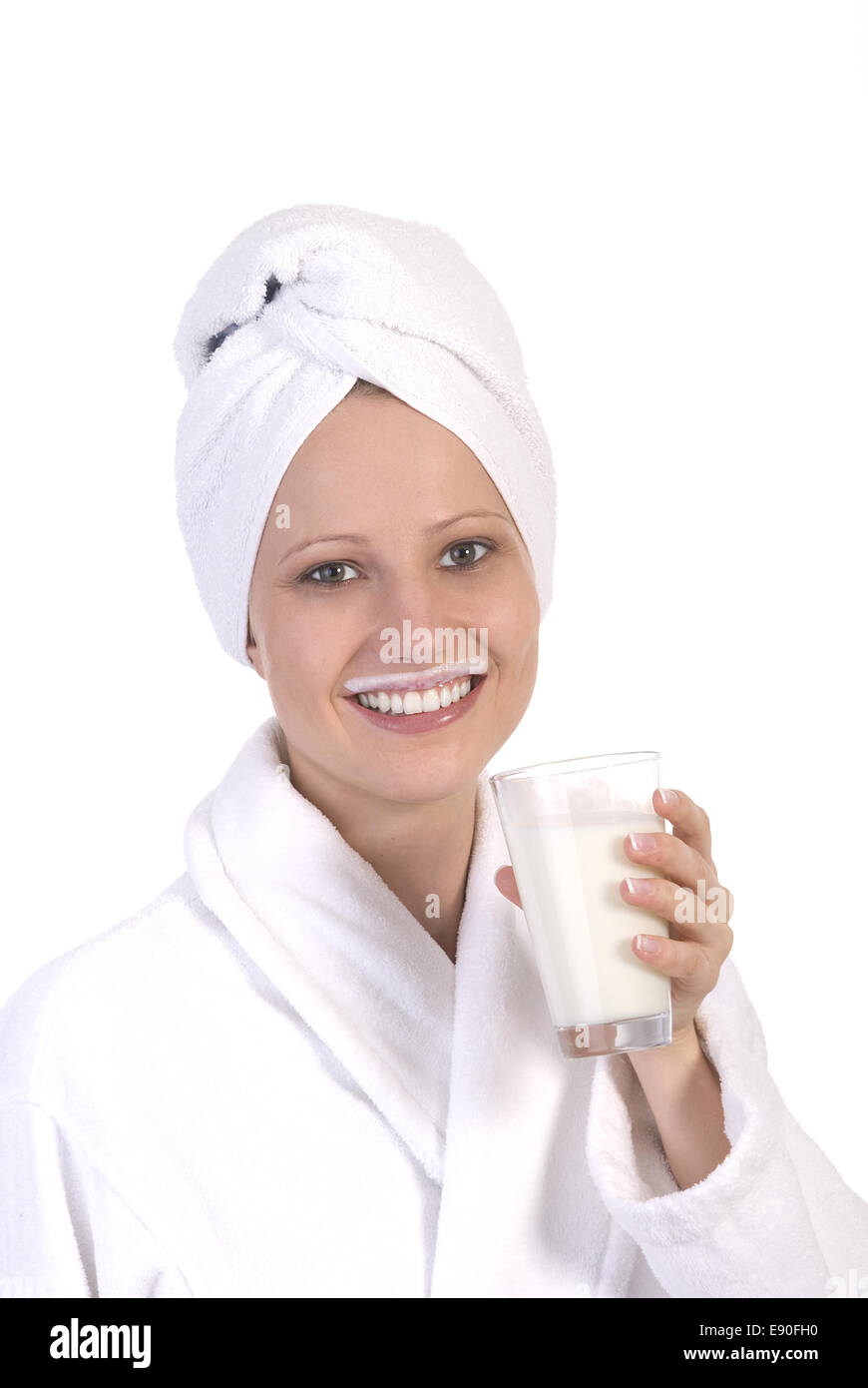 Milk is healthy Stock Photo