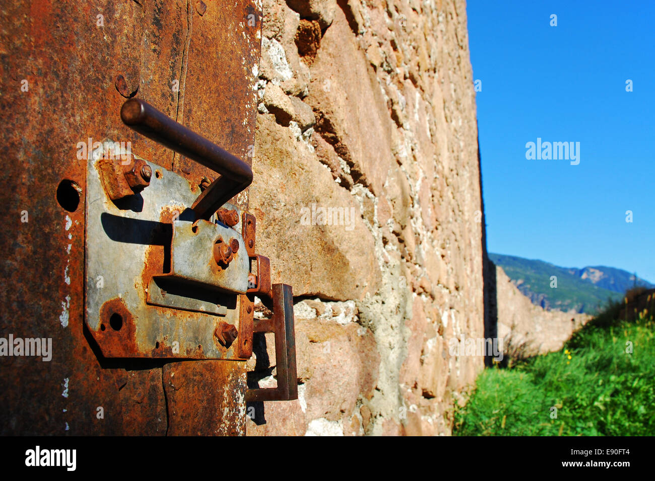 Wall in a Castle Stock Photo