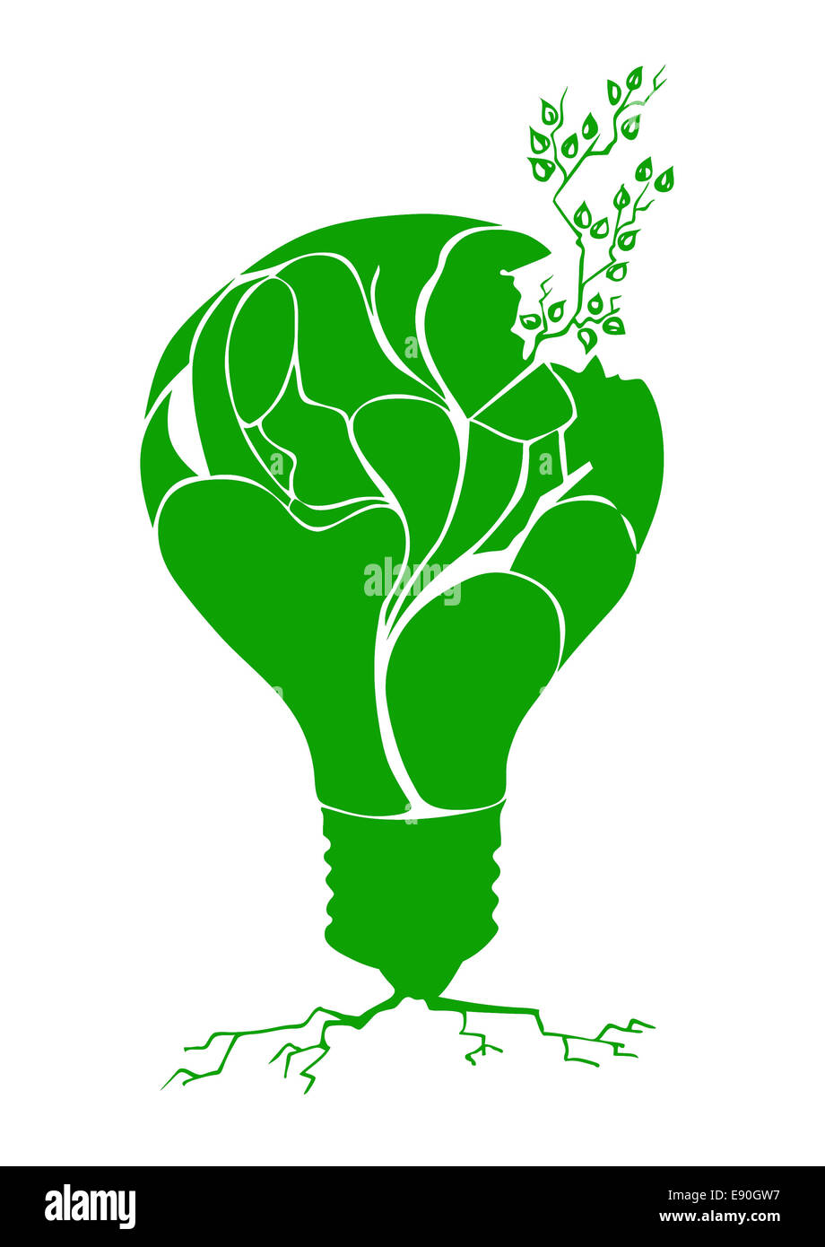 plant in light bulb Stock Photo Alamy