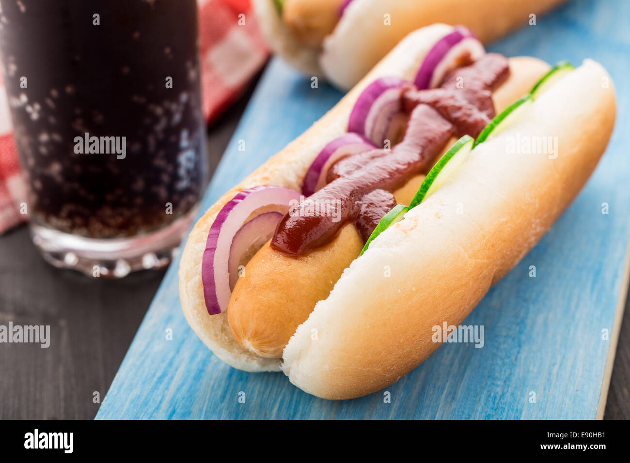 Hot dog Stock Photo