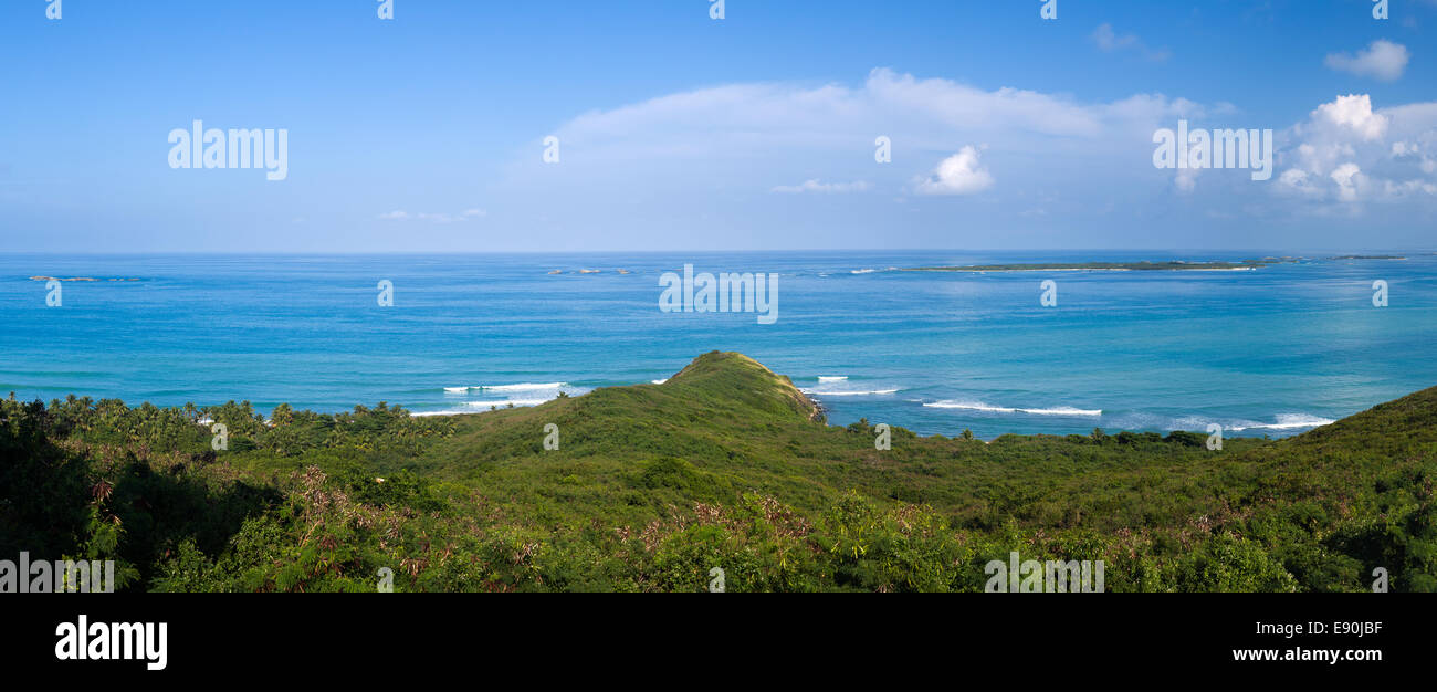 Distant Islands off Puerto Rico Stock Photo