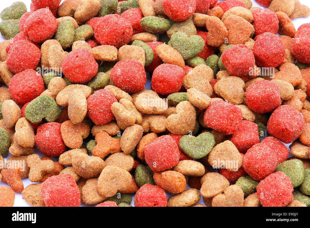 Detailed but simple image of dog food Stock Photo