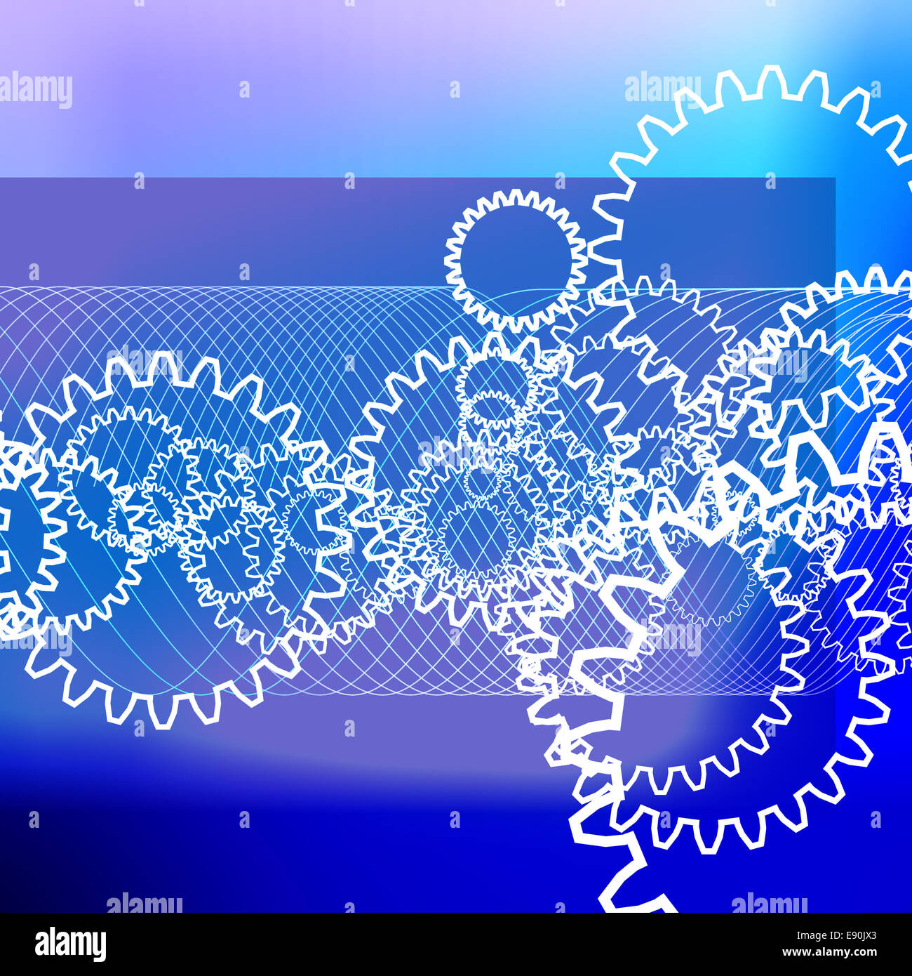 abstract gears background Stock Photo