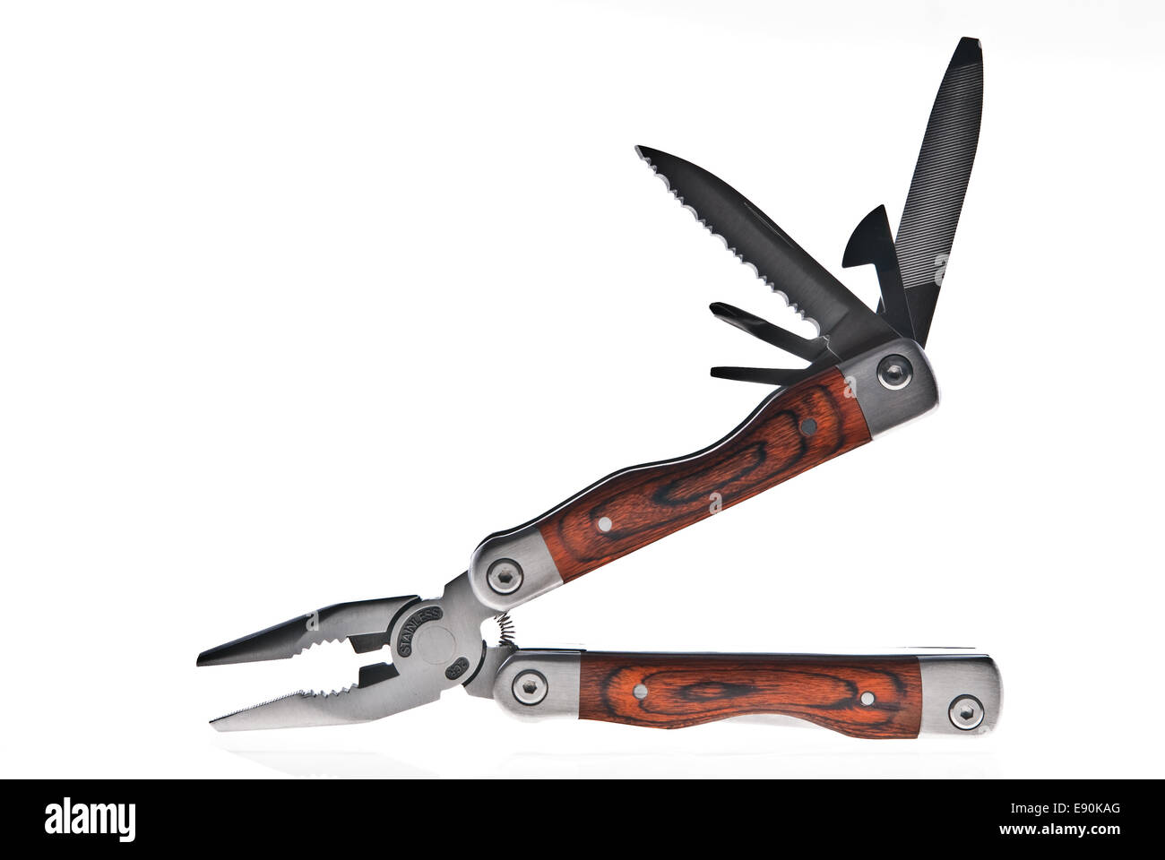 multi purpose pen knife and pliers Stock Photo Alamy