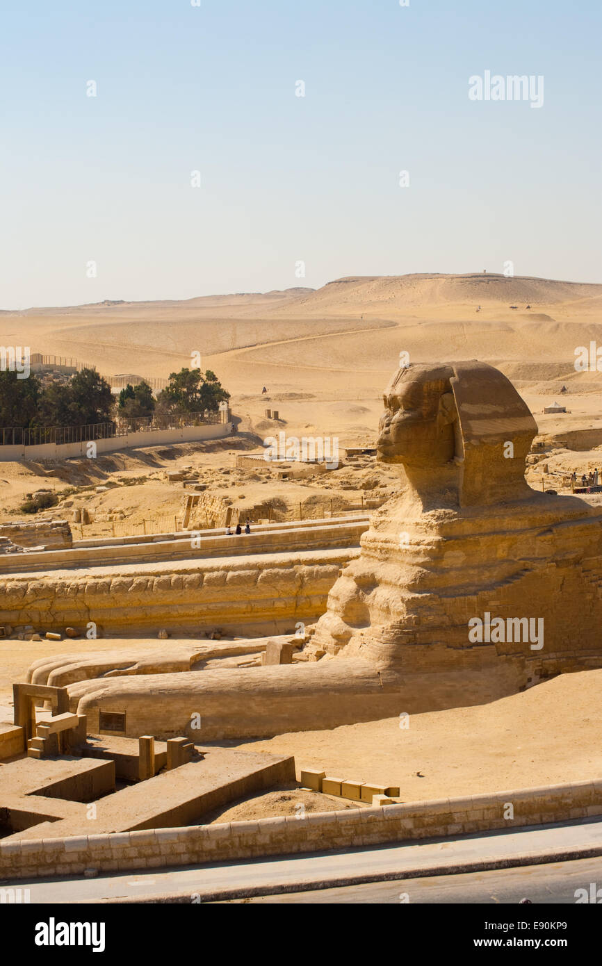 Profile Great Sphinx Feet Desert Stock Photo Alamy