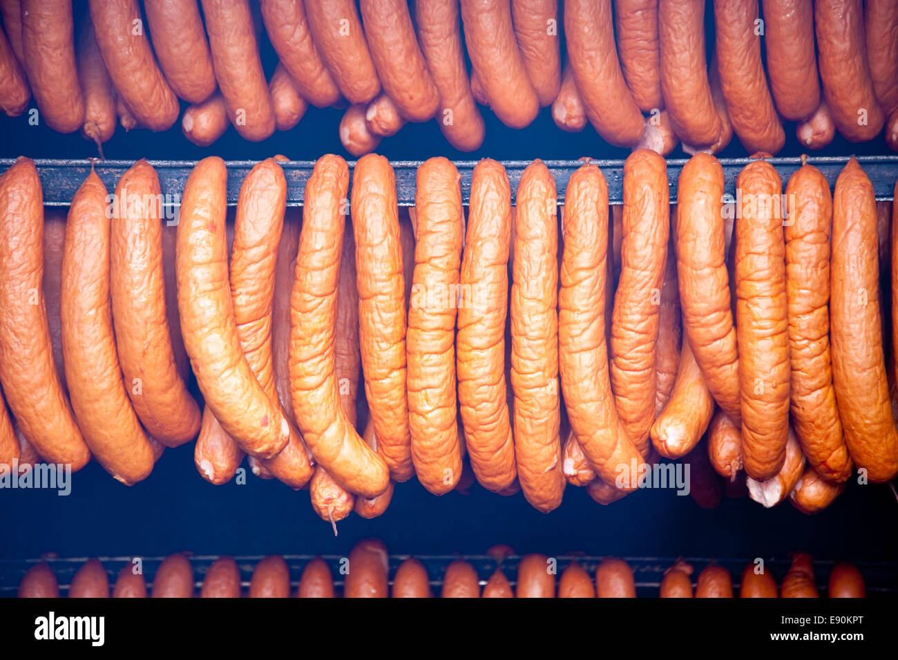 cured sausages Stock Photo Alamy