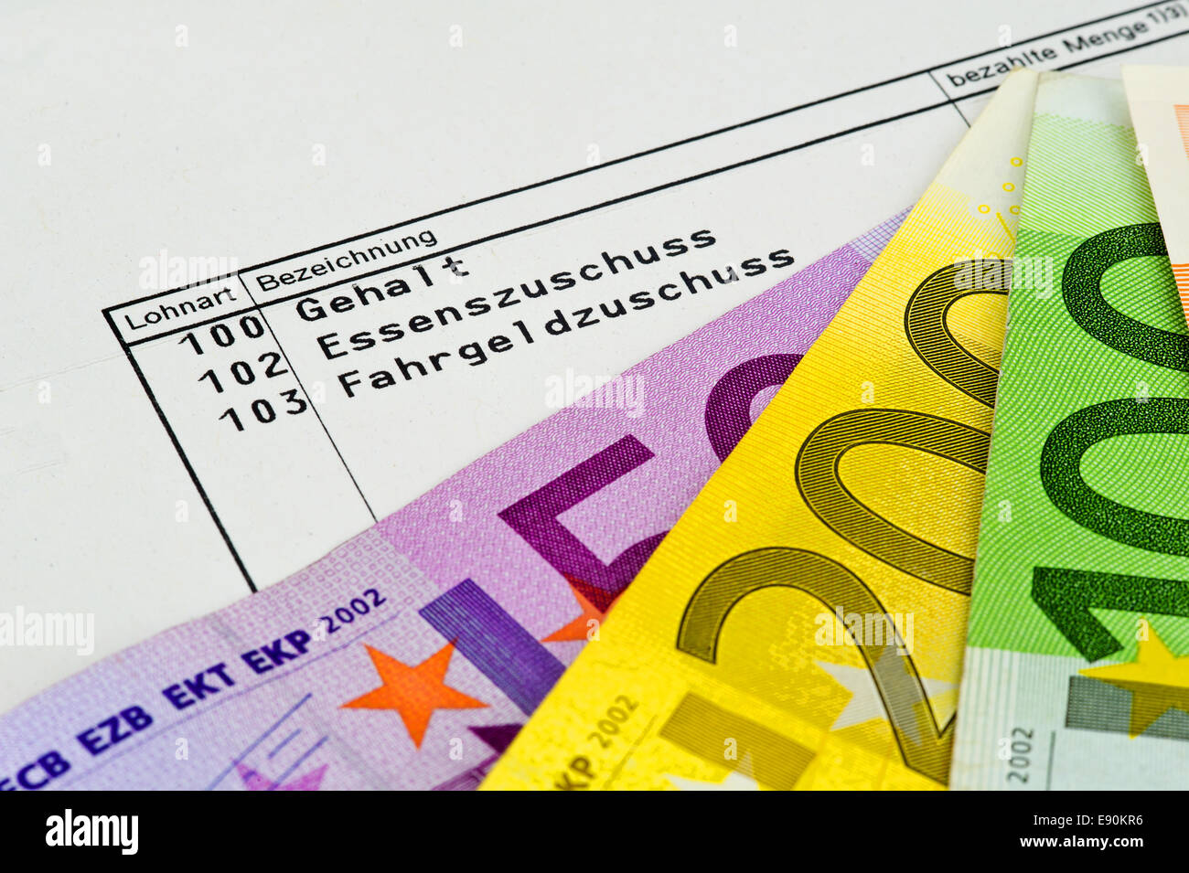 Gehaltsabrechnung High Resolution Stock Photography And Images Alamy