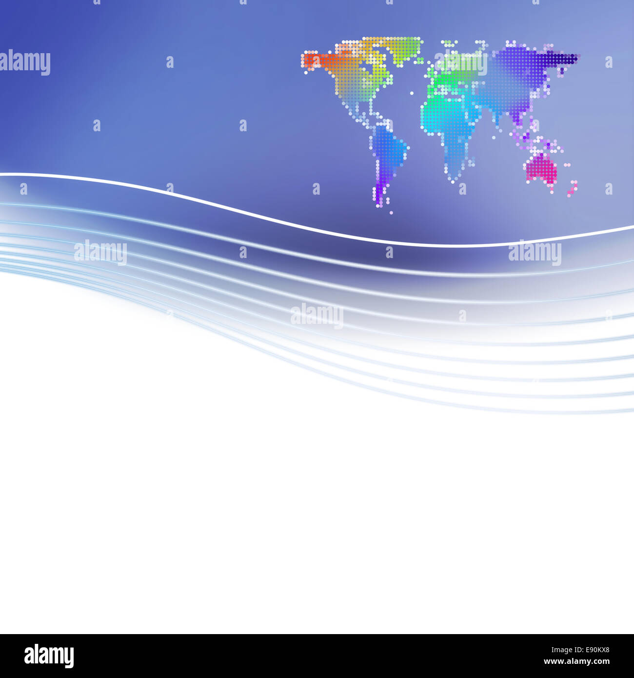 world map illustration Stock Photo - Alamy