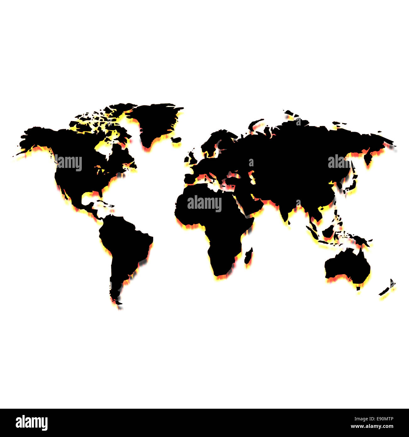 World fire map Cut Out Stock Images & Pictures Alamy