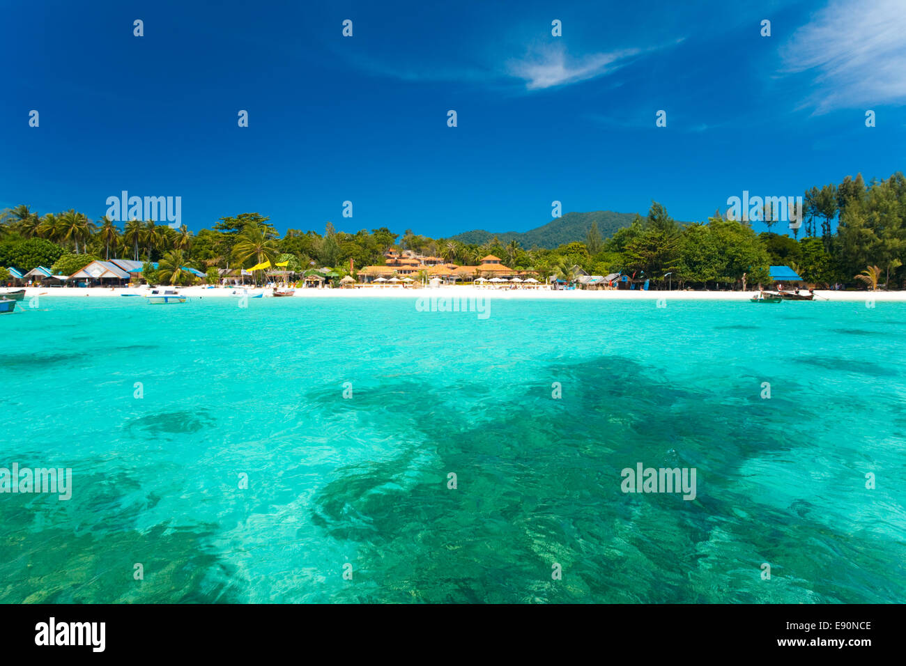 Crystal Clear Sea Resort Island Paradise Stock Photo - Alamy