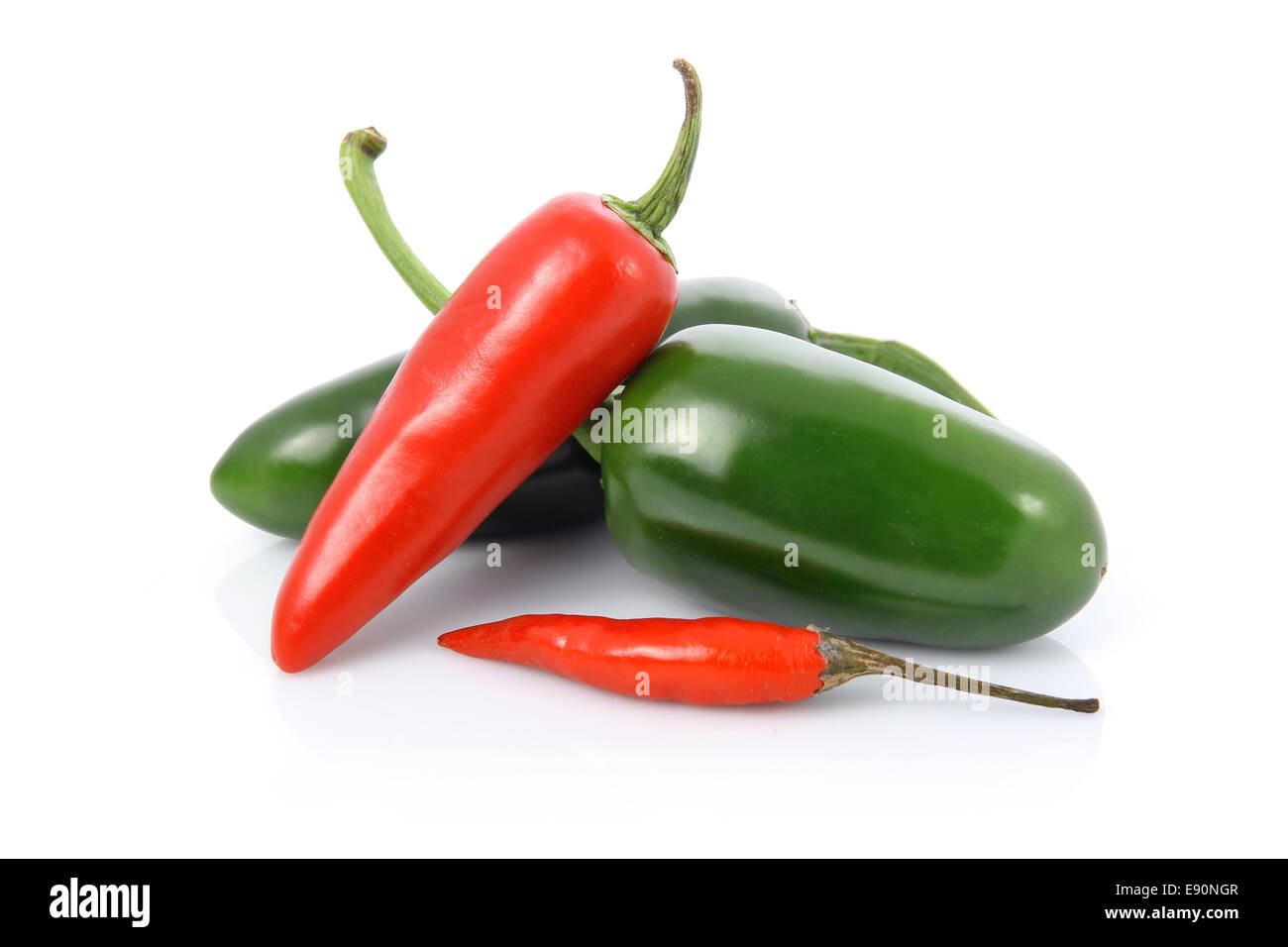 Colored chili pepper vegetables isolated Stock Photo Alamy