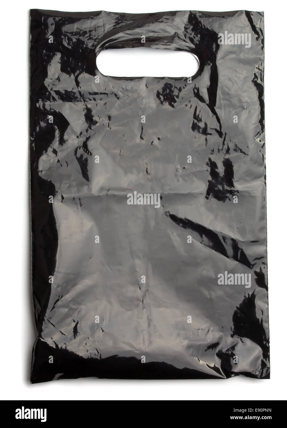 Black plastic bag Stock Photo - Alamy