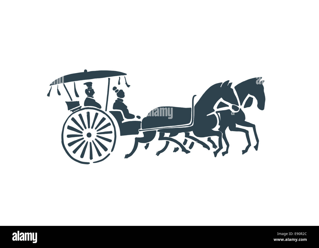 Chinese horse illustration hi-res stock photography and images - Alamy