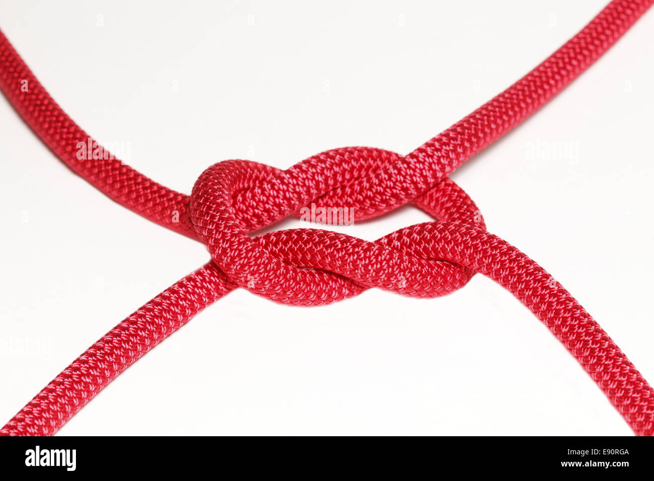 red rope knot Stock Photo