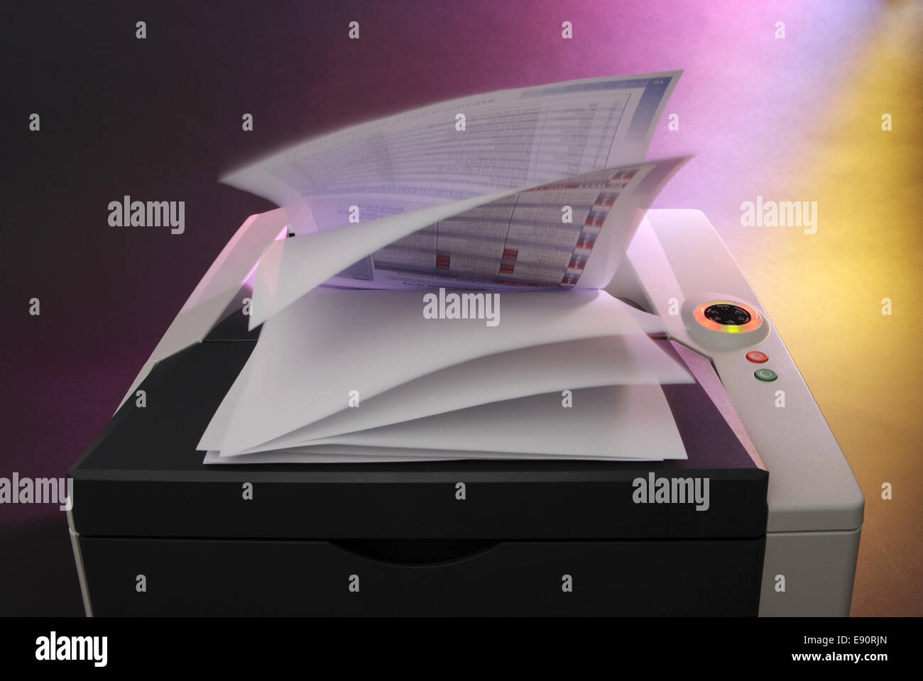 Laser color printer Stock Photo - Alamy