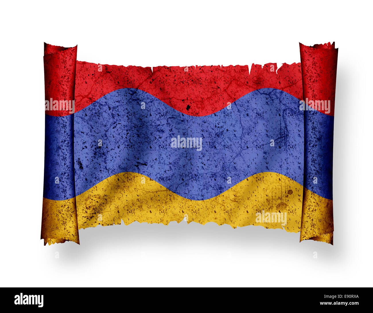 Flag of Armenia Stock Photo