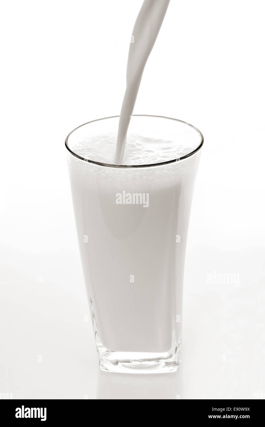 Glass of milk Stock Photo