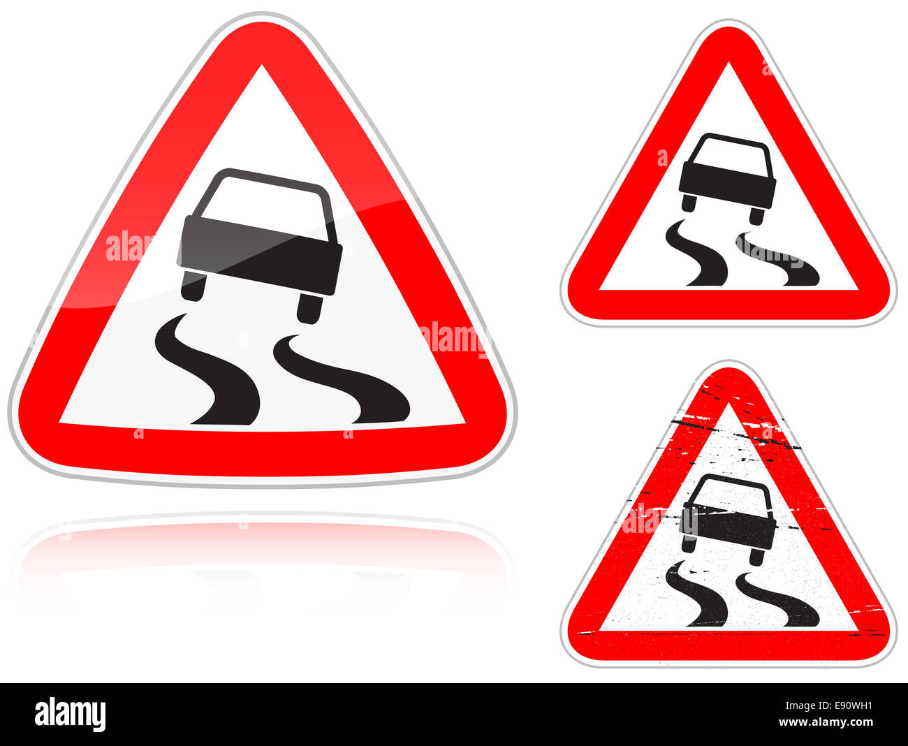 Car sign slippery hires stock photography and images Alamy