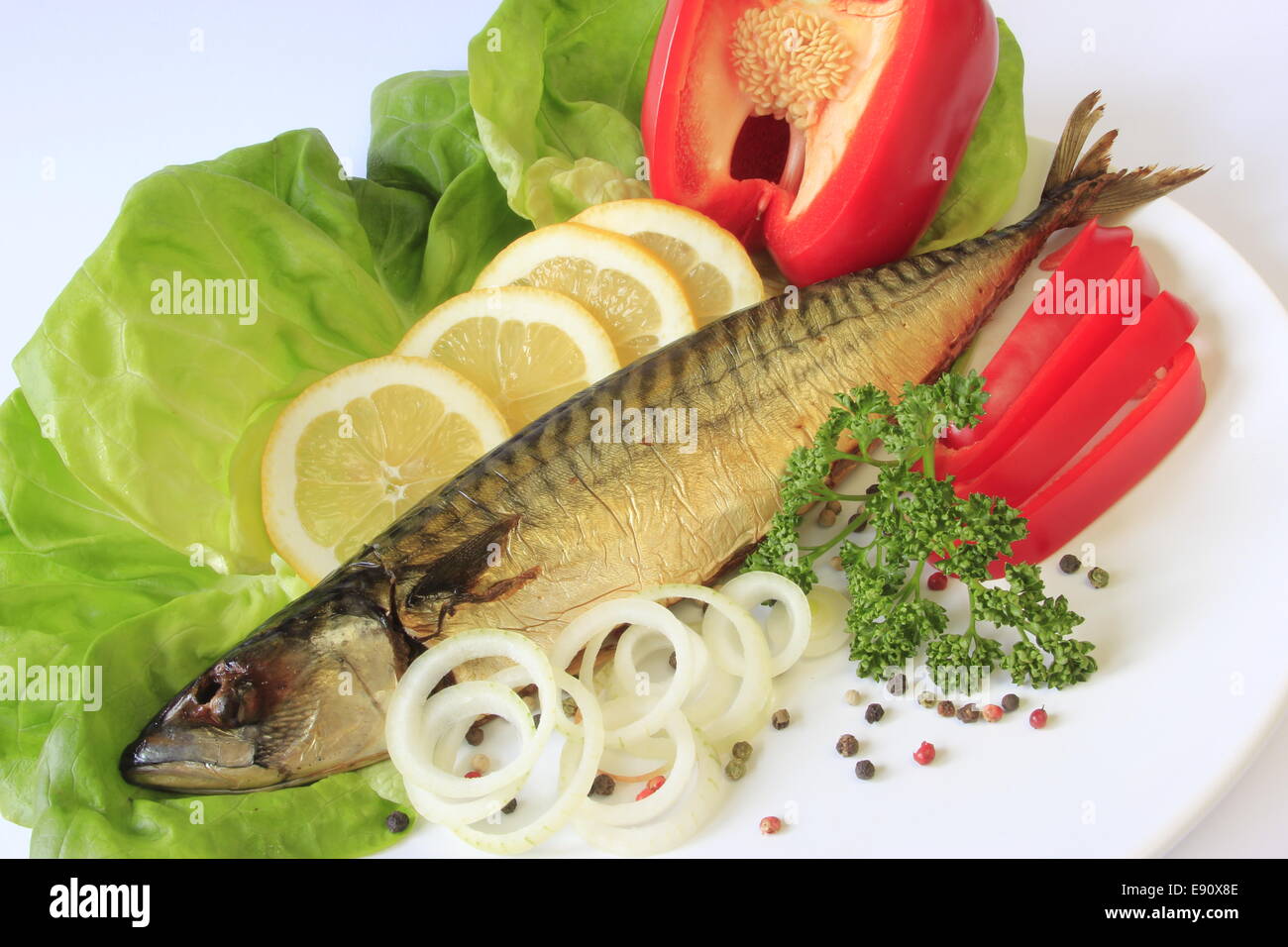 smoked fish Stock Photo