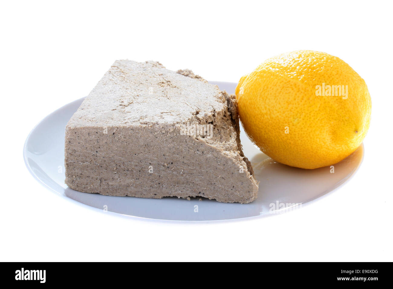 Halvah and lemon Stock Photo Alamy