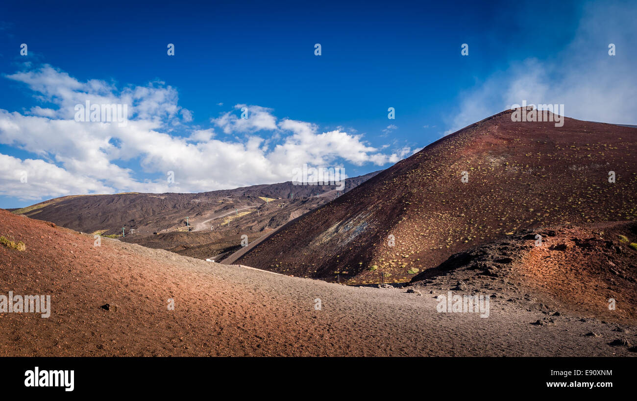 Mount Etna volcano Stock Photo