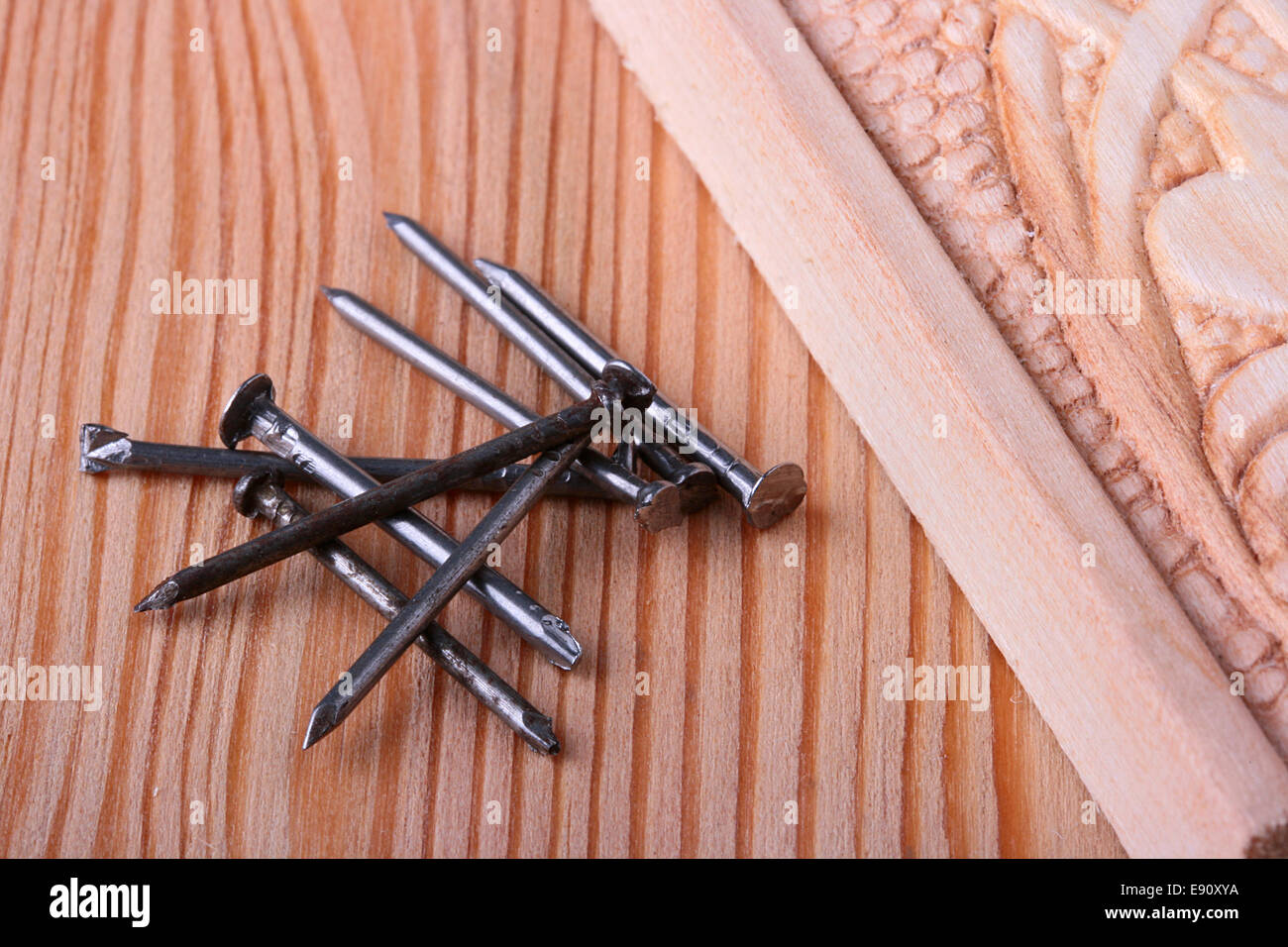 Nails for building Stock Photo Alamy