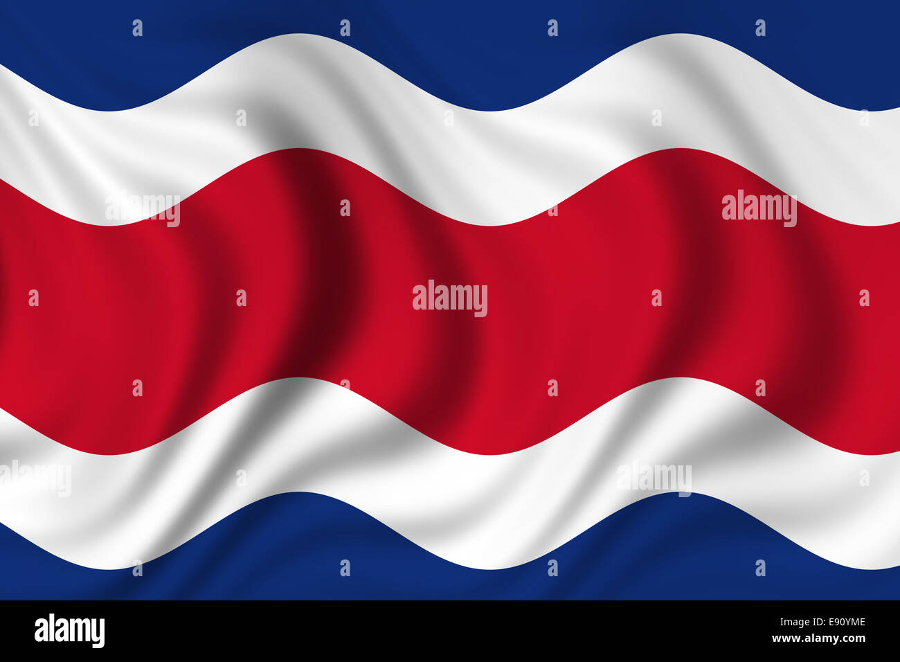 Flag of Costa Rica Stock Photo Alamy