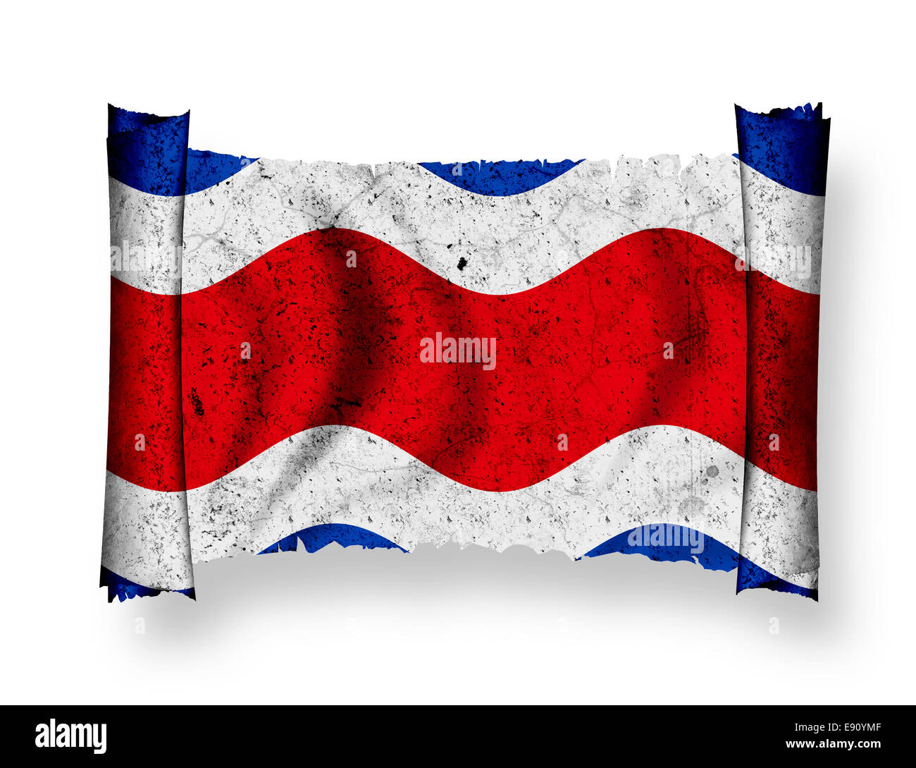 Flag of Costa Rica Stock Photo Alamy
