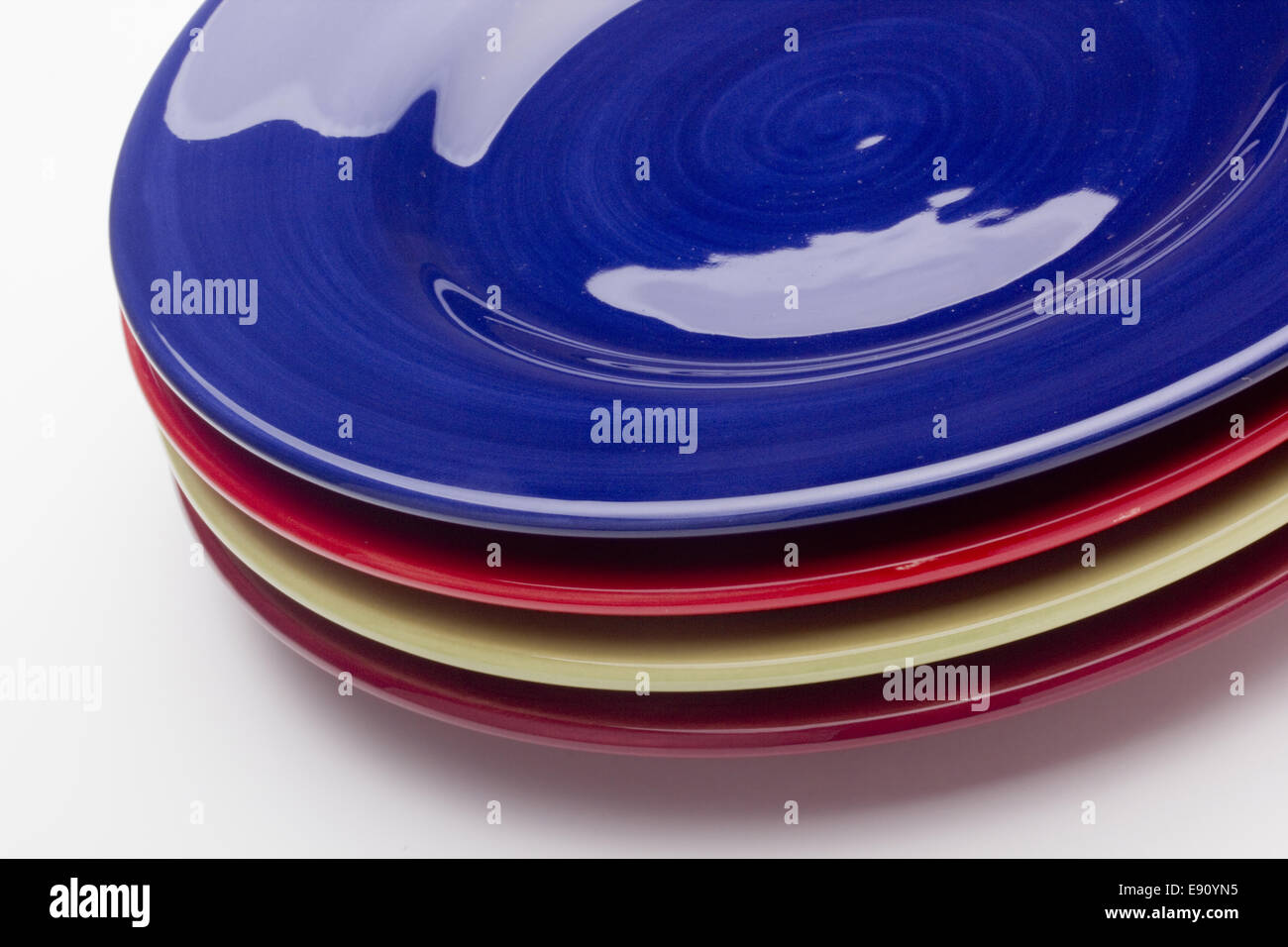 Ceramic plates Stock Photo