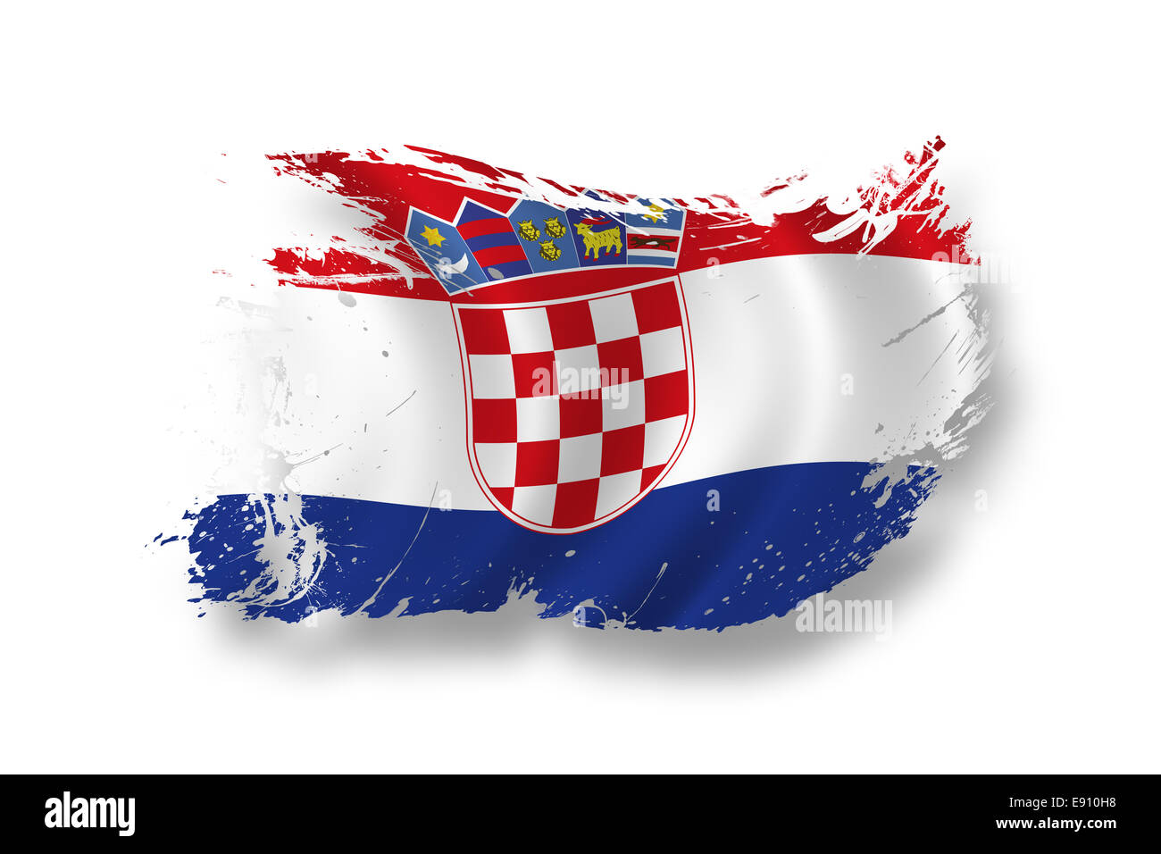 Flag of Croatia Stock Photo