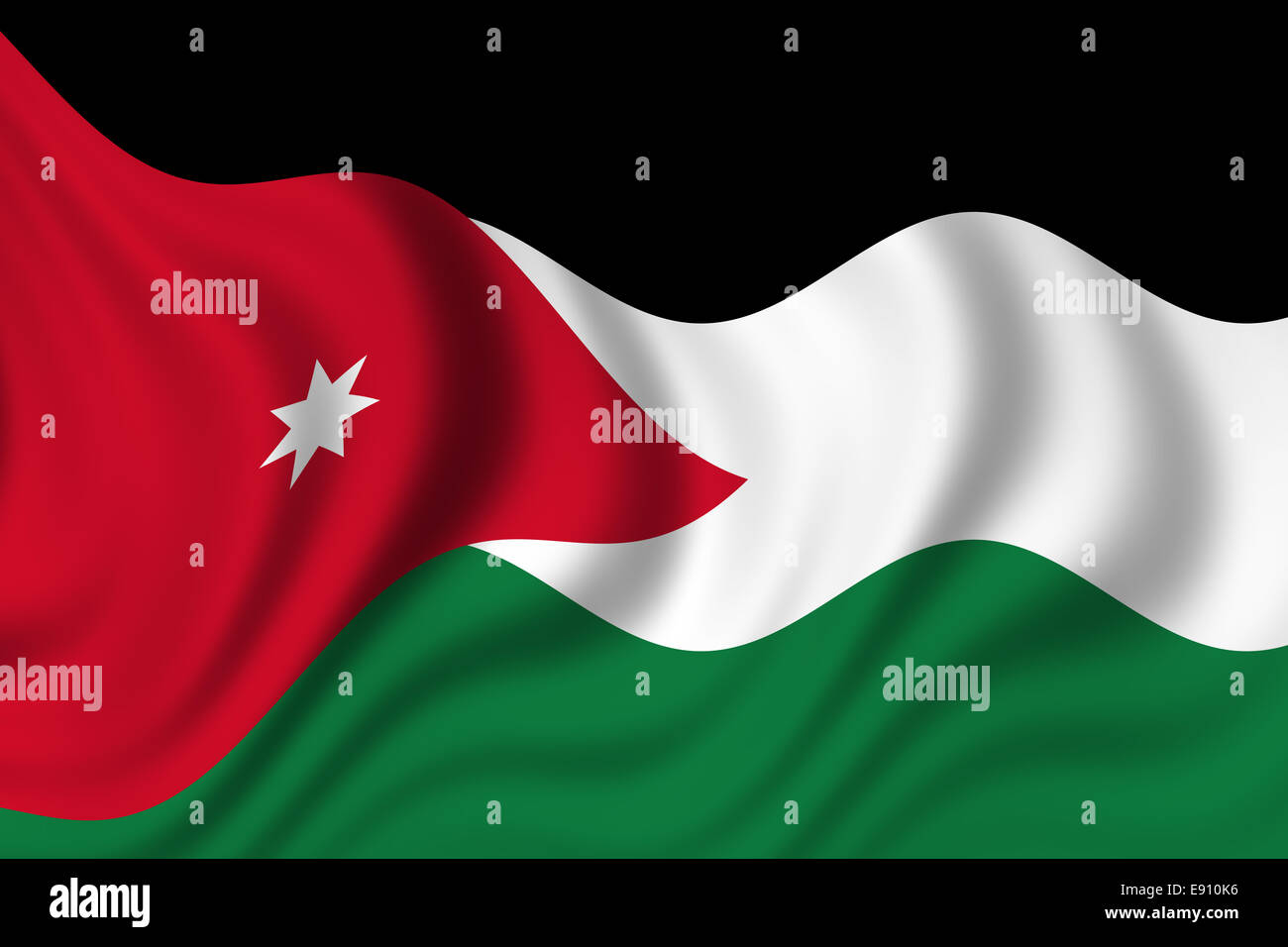 Flag of Jordan Stock Photo Alamy