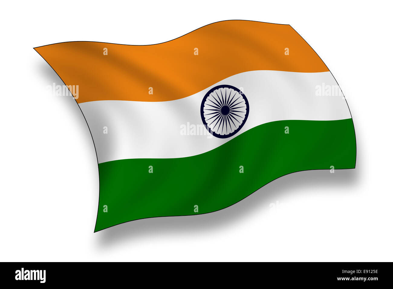 Flag of India Stock Photo Alamy