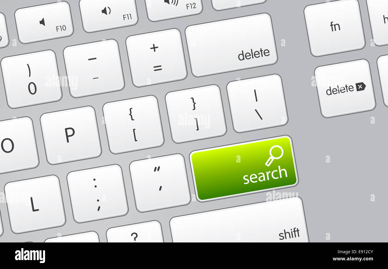Keyboard with Search icon Stock Photo - Alamy
