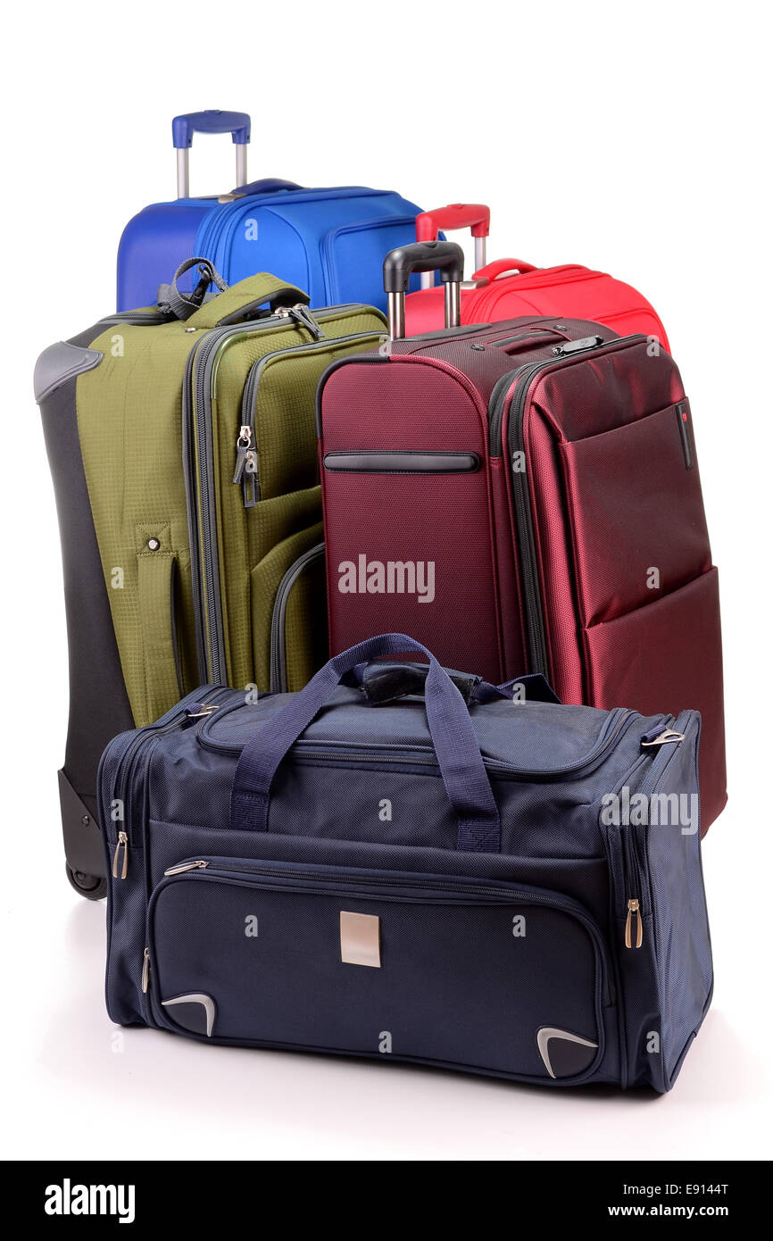 Luggage consisting of large suitcases Stock Photo Alamy