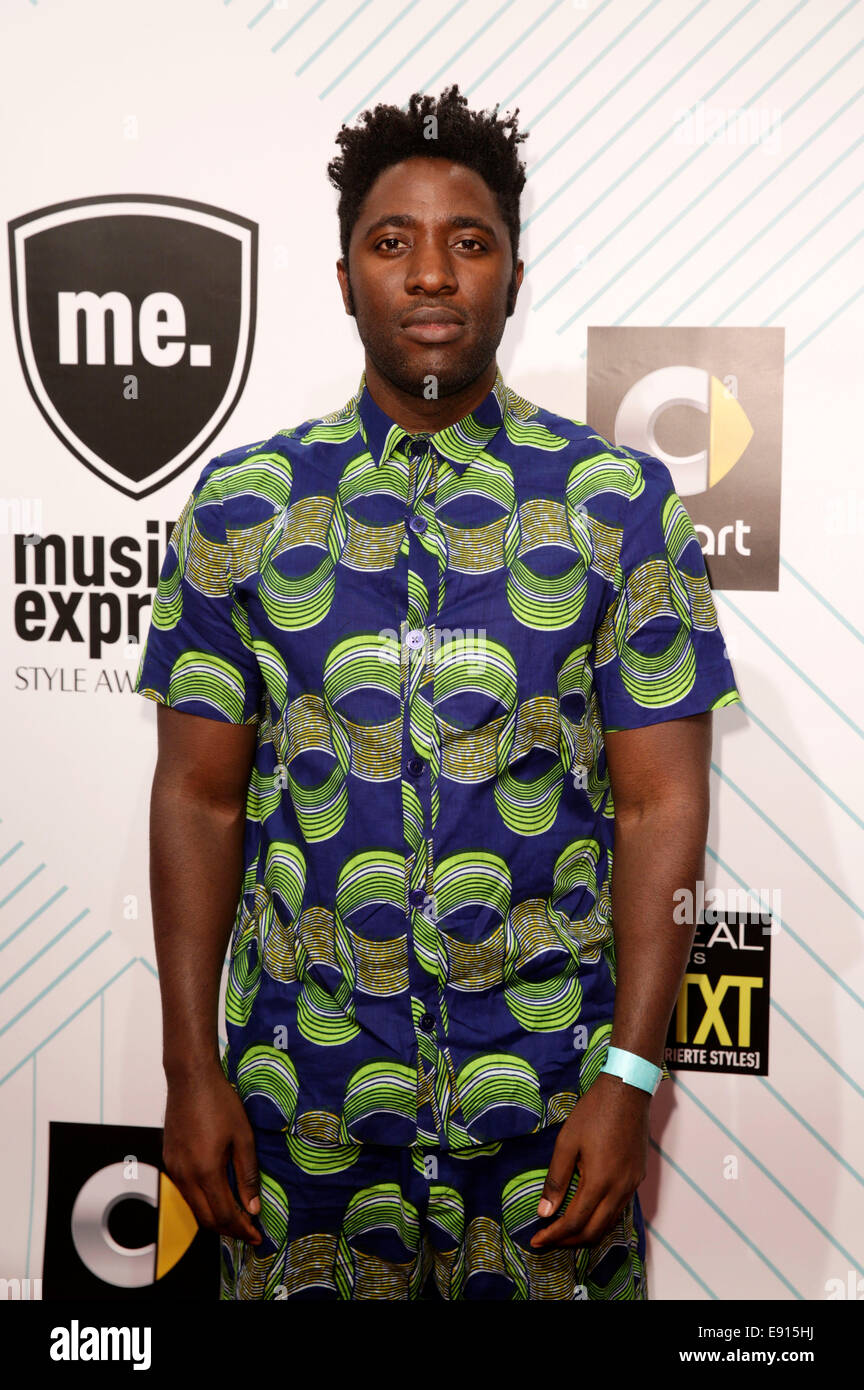 Berlin, Germany. 15th Oct, 2014. Kele Okereke attends the Musikexpress Style Award 2014 on 15.10.2014 at the E-Werk in Berlin. Credit:  dpa picture alliance/Alamy Live News Stock Photo